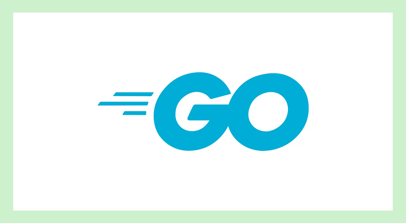 Логотип языка Go на белом фоне 