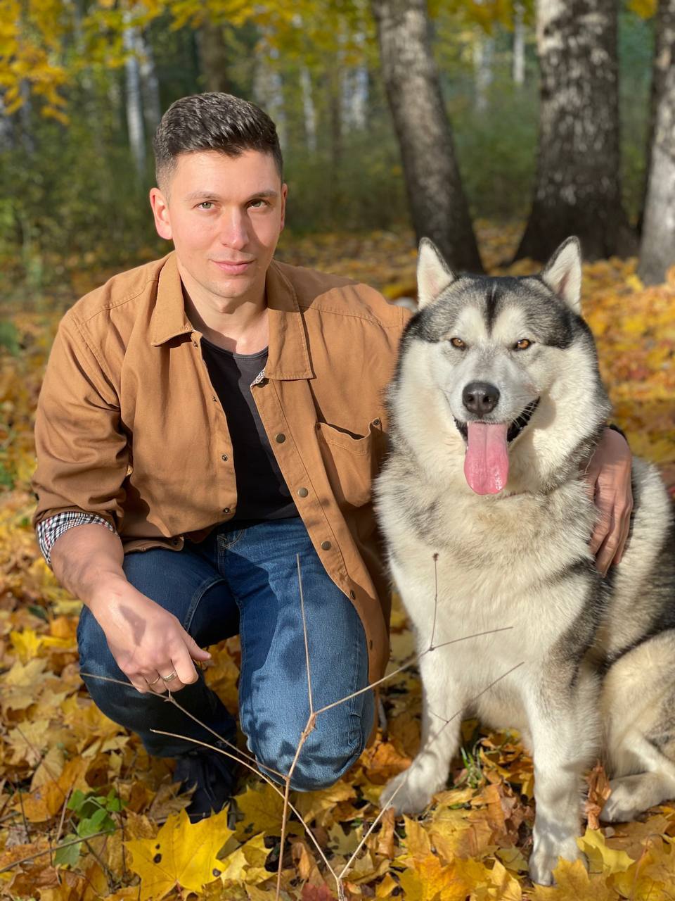 Senior-девелопер NLP Леонид со своей собакой