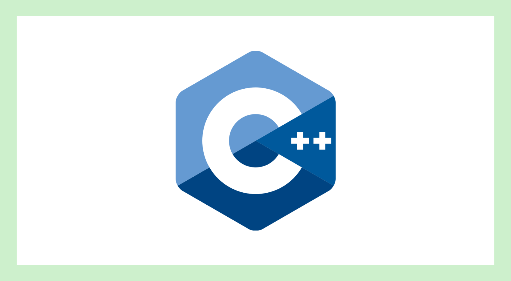 Логотип языка C++ на белом фоне 