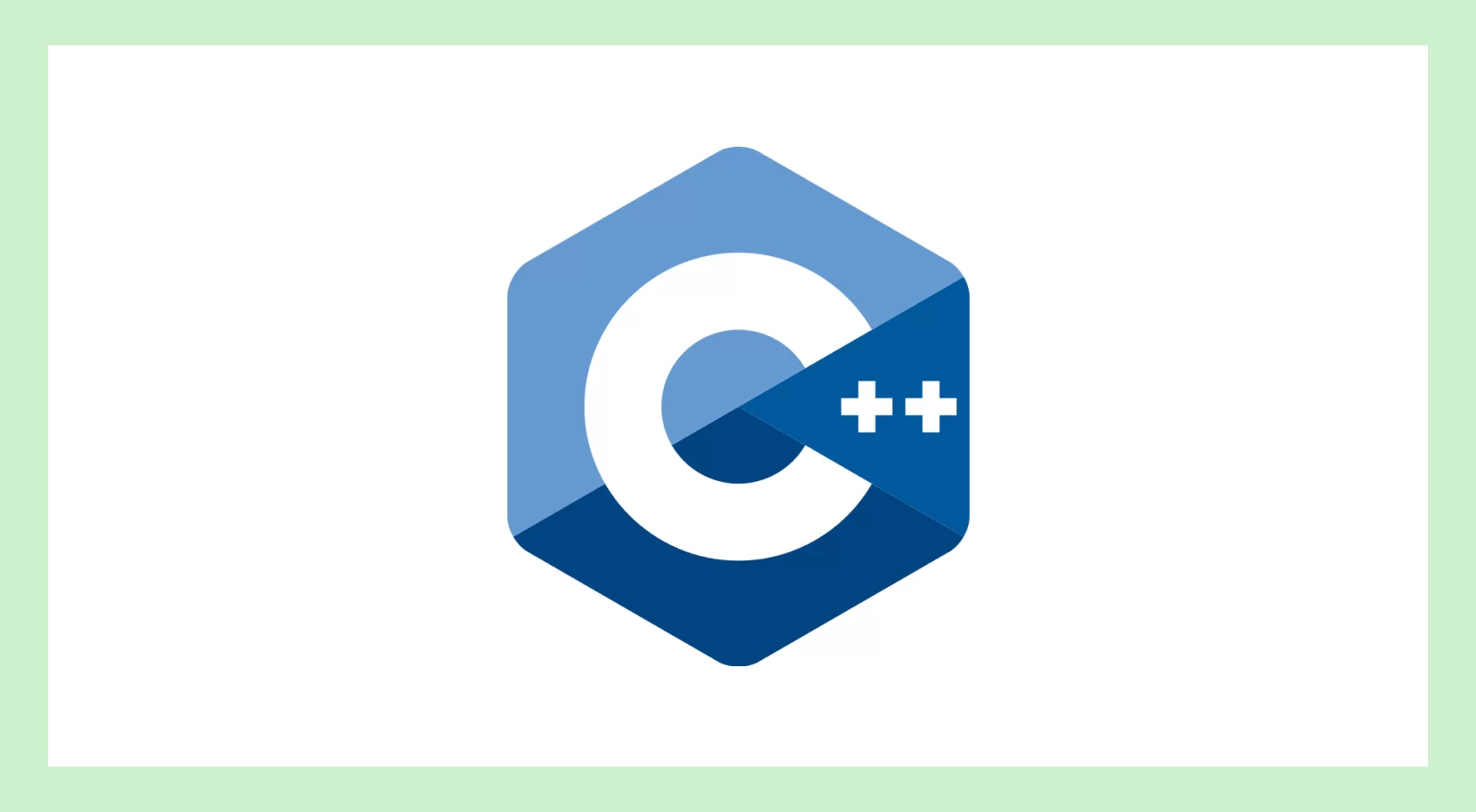 Логотип языка C++ на белом фоне