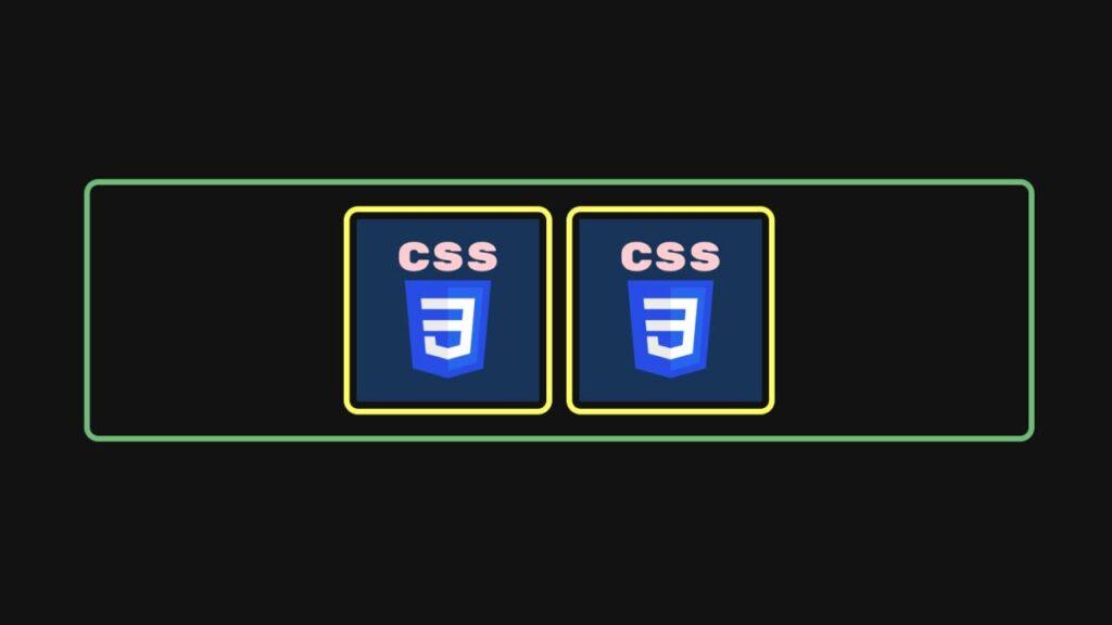 Выравнивание двух изображений по центру в CSS