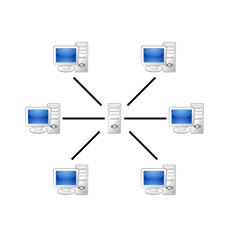 Схема работы клиент-серверной архитектуры