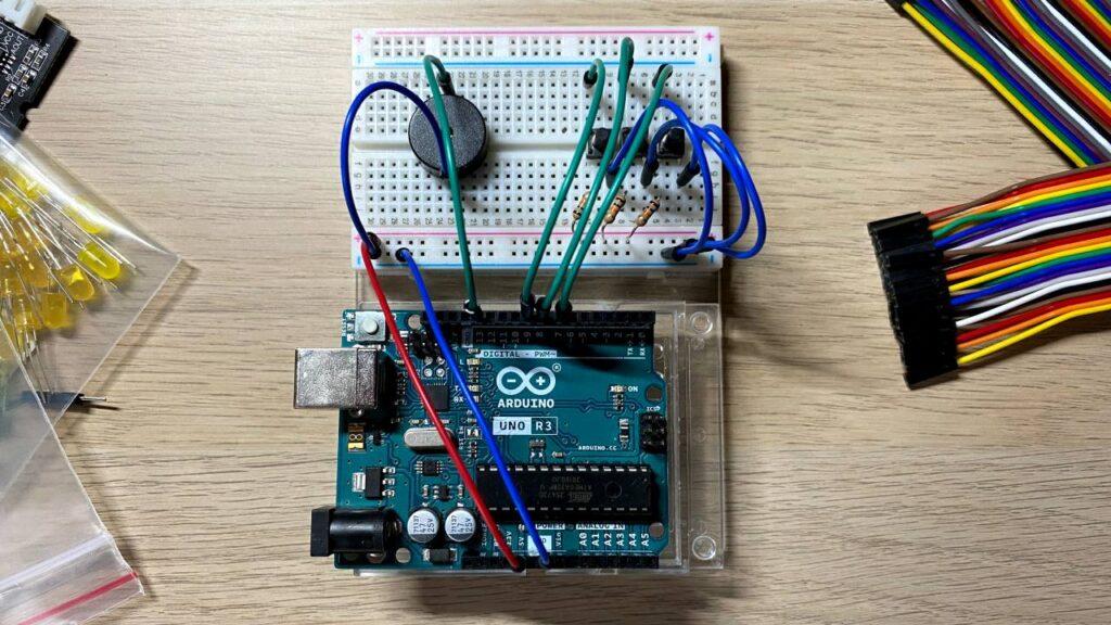 Схема подключения Arduino к кнопкам