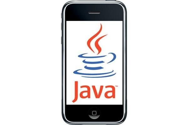 Заставка Java на смартфоне