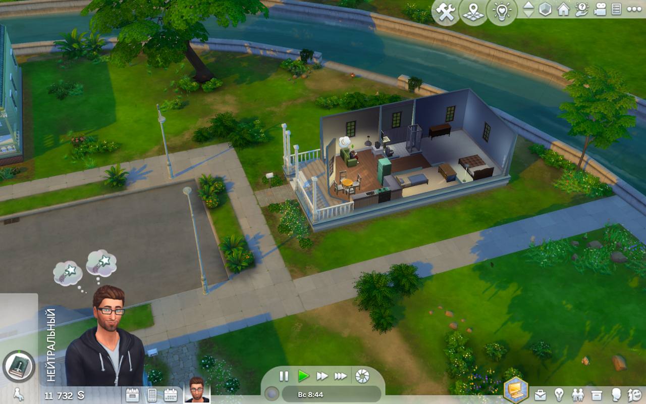 домик программиста в Sims