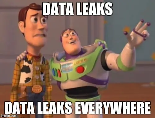 Мем про утечки данных