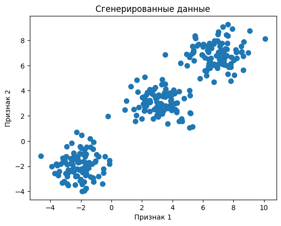 Данные в кластерах