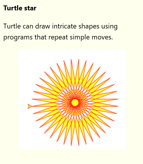 Пример фигуры, нарисованной с помощью turtle