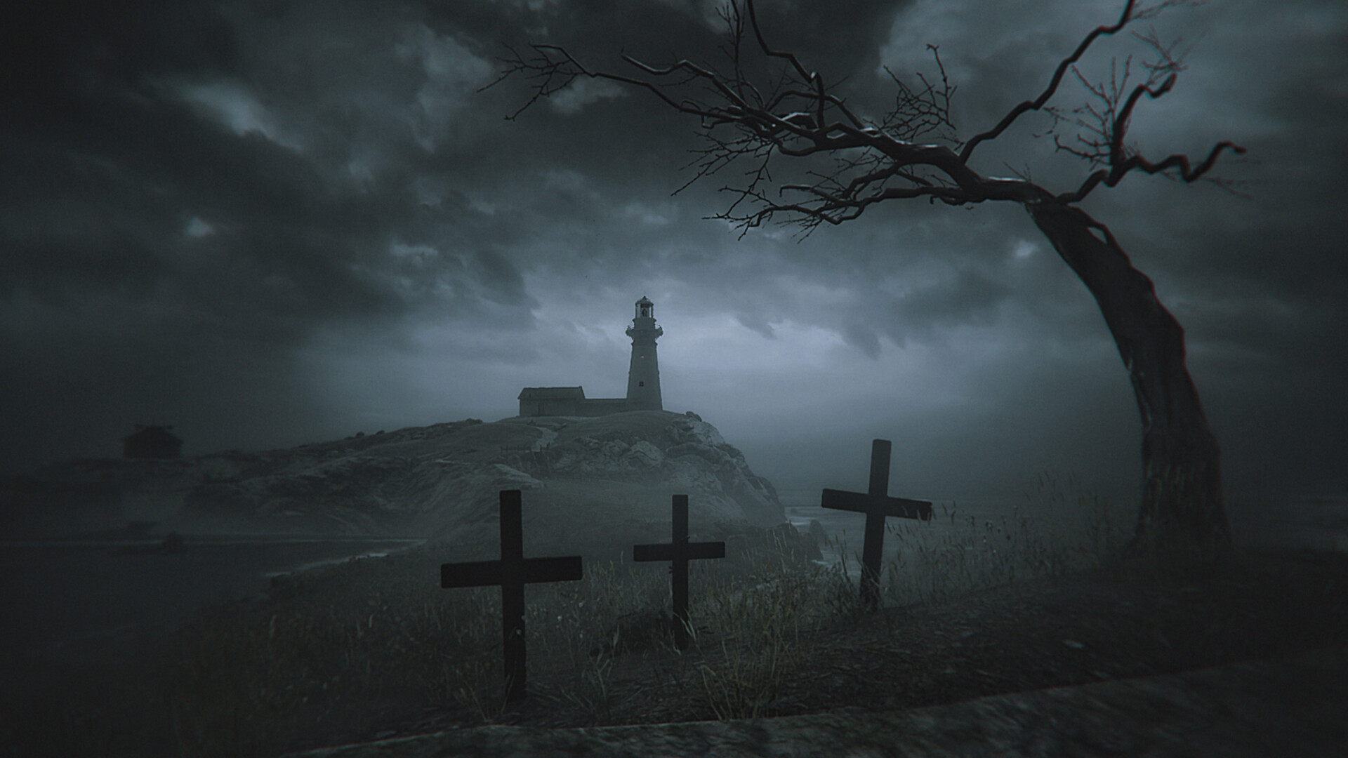 Интересная страшная игра The Lightkeeper