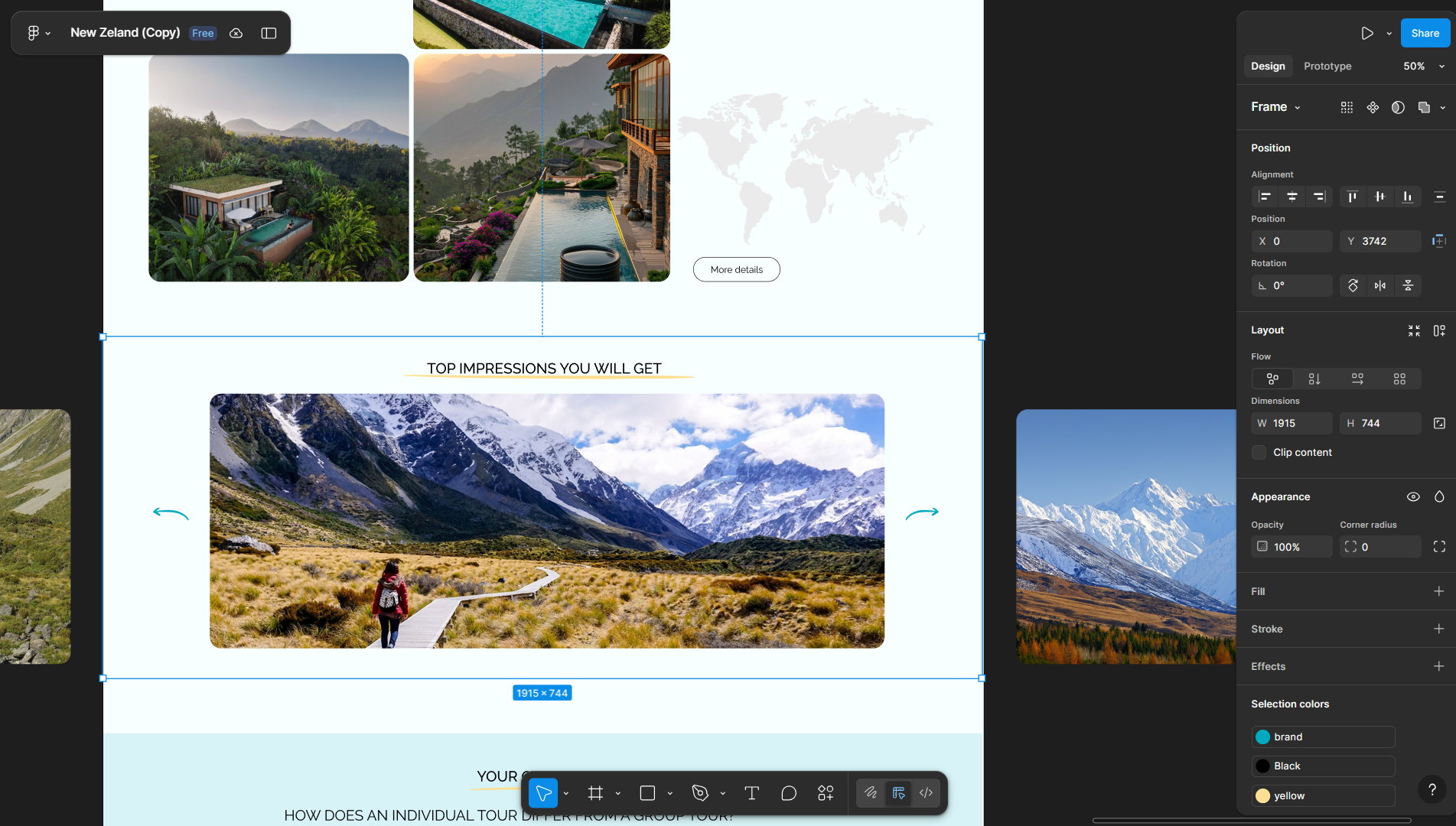 Пример макета слайдера