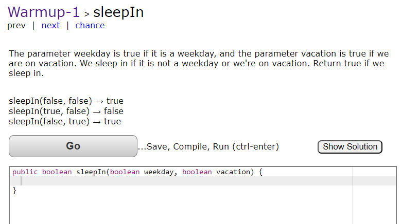 Пример упражнения