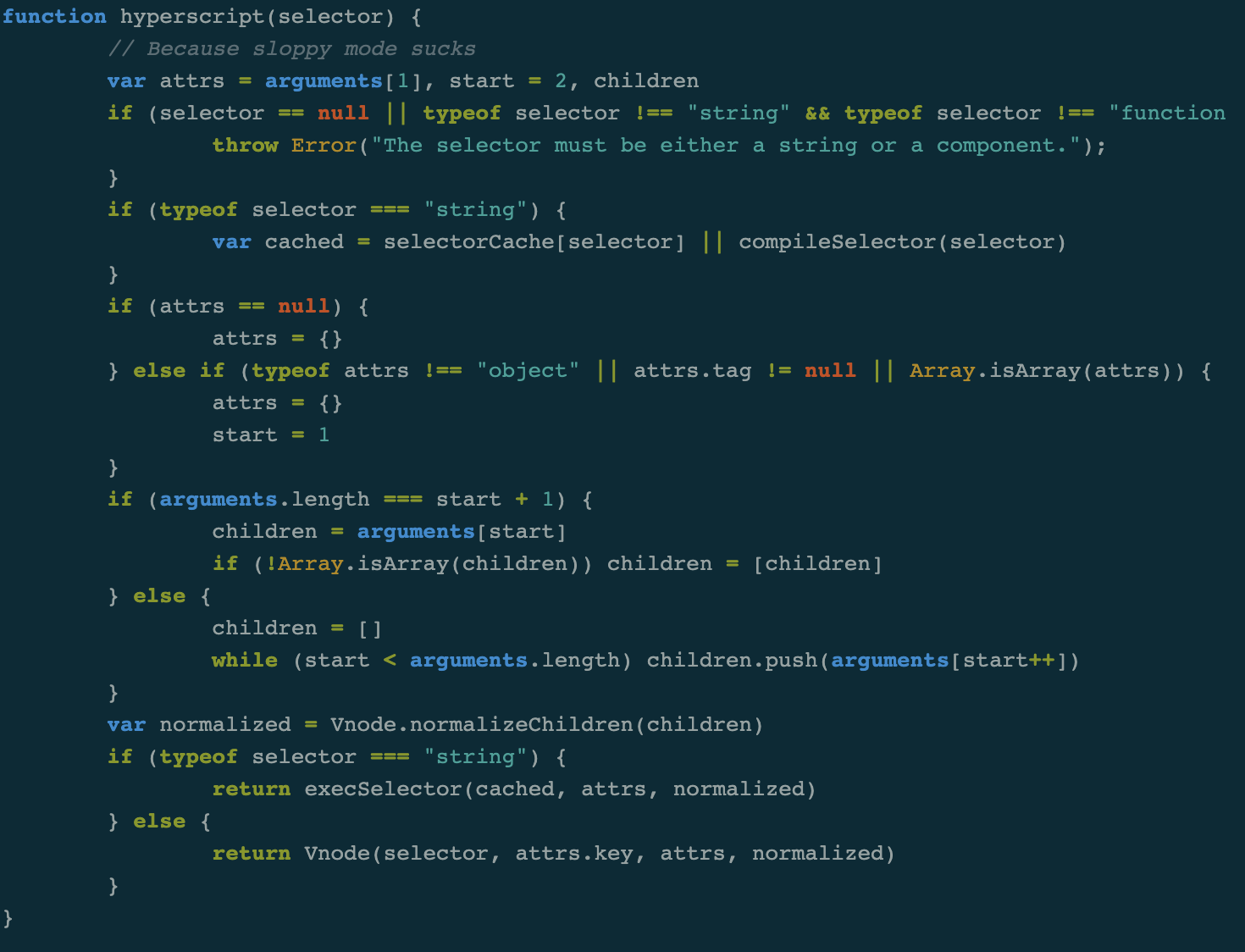 Пример кода на JavaScript