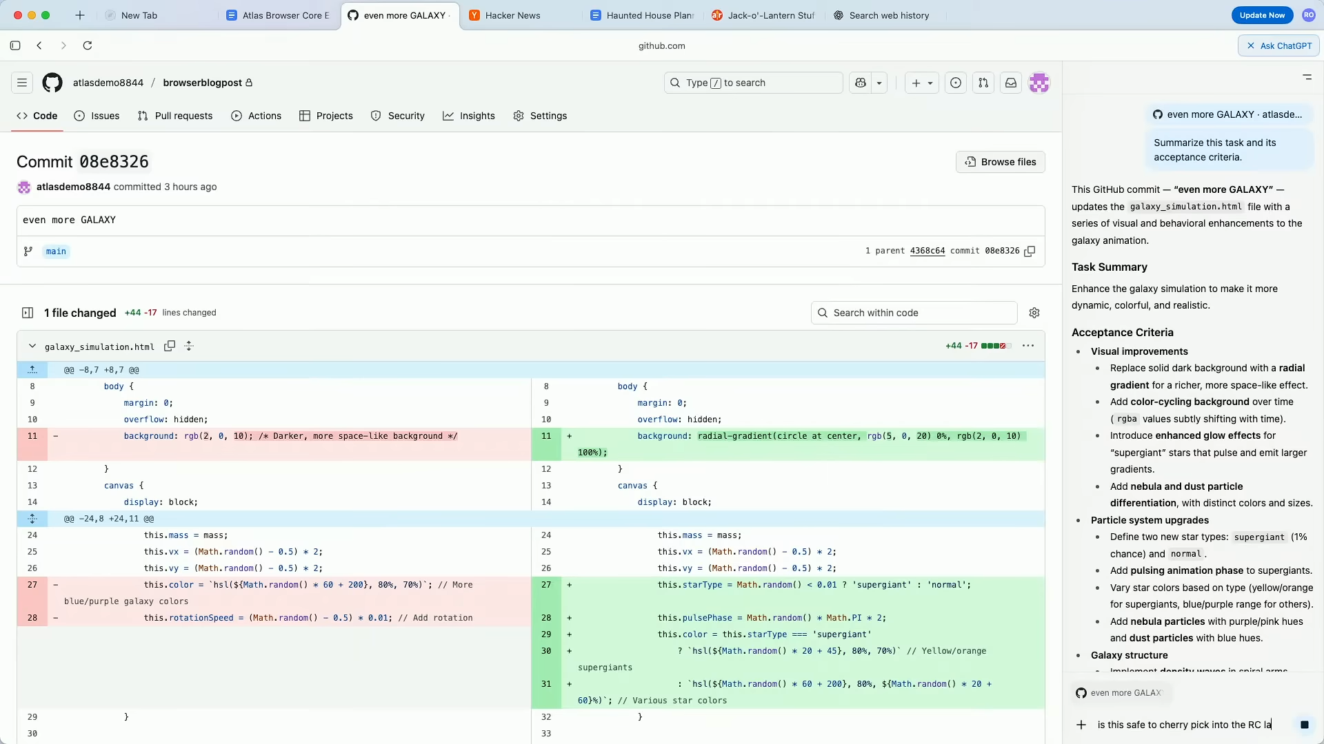 Пример работы Ask ChatGPT