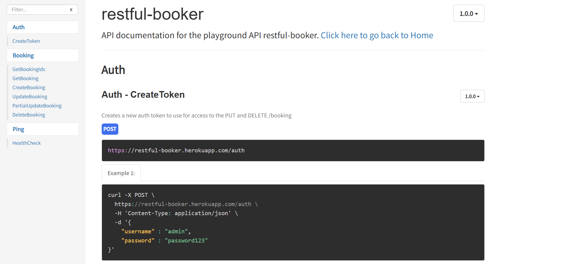 Тренажер для тестирования API
