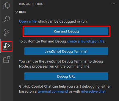 Кнопка для запуска дебага в VS Code