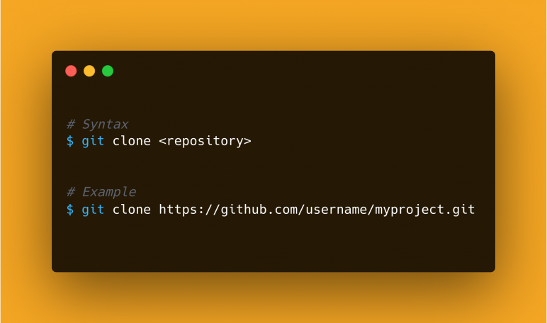 git clone