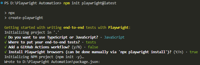Как установить Plaqwright