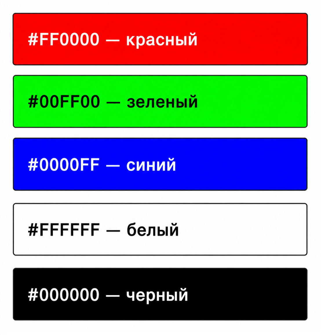 Что значат цвета HEX