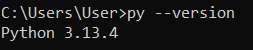 Команда Py в Python